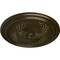 Ekena Millwork Trinity Ceiling Medallion (Fits Canopies up to 3"), Hand-Painted Green Gold, 22"OD x 1 3/4"P CM22TNGGS - alternate 2